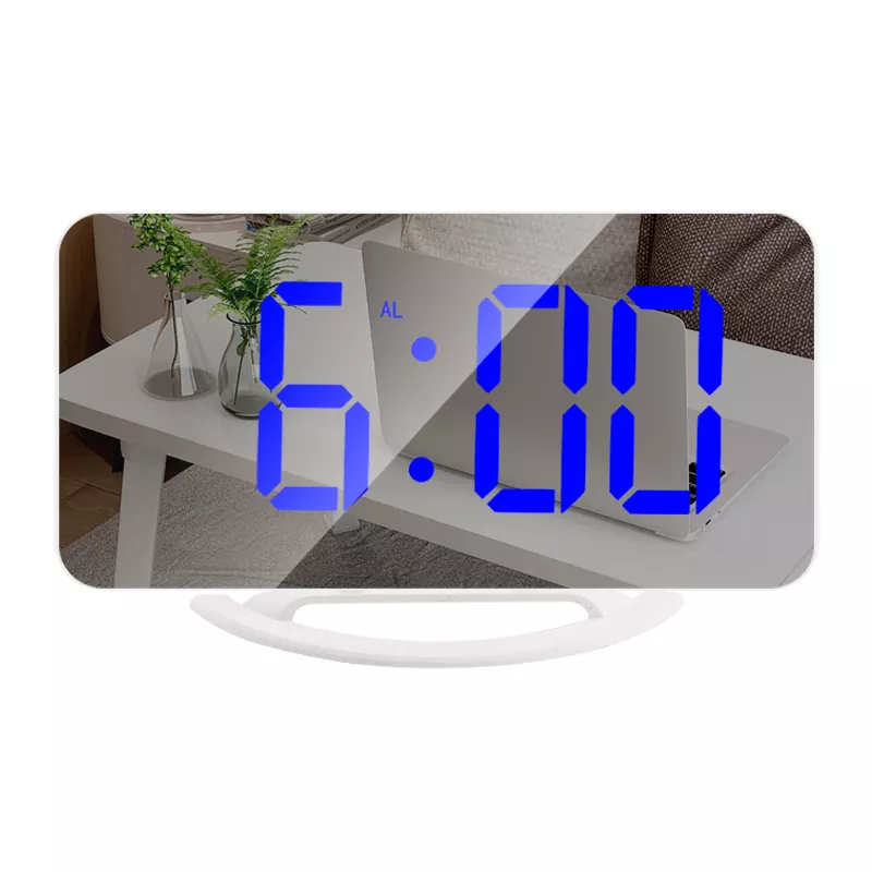 Jam penggera cermin LED